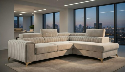 Corner sofa bed liam fabric - -,