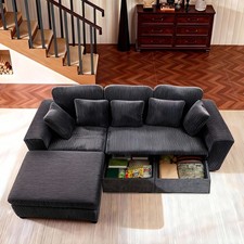 Convertible Corner Sofa Bed PU