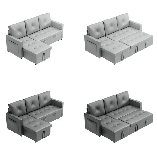 Grey corner seater - corner,