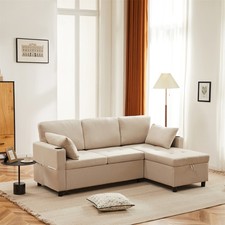 L-Shaped Corner Sofa, 3 Seater