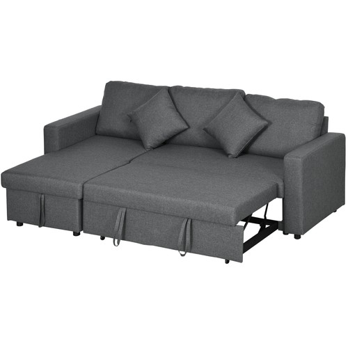 Homcom corner sofa bed - sofa, with