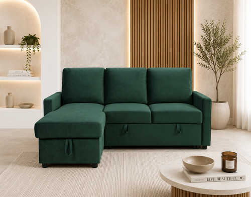 Kuta dark green - green, corner